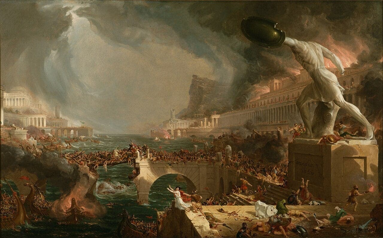 Thomas Cole's painting The Course of Empire: Destruction (1836)