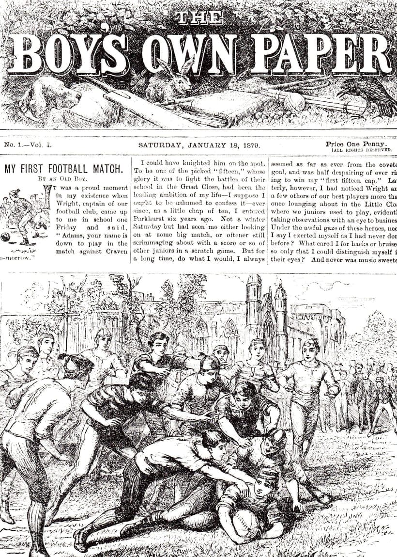 The cover of Boy's Own Paper, first issue, January 1879