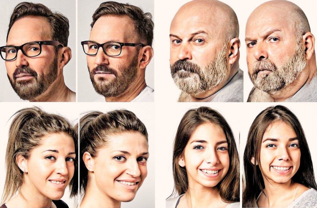 A study showing unrelated look-alikes who share DNA